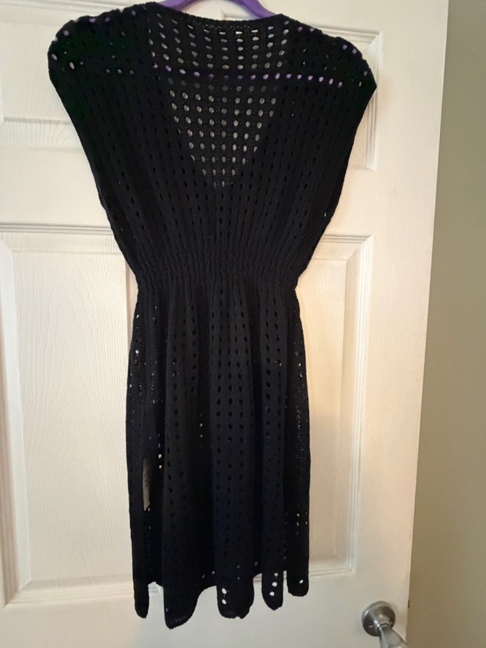 CUPSHE Black Crochet Knit Women’s Beach Cover up Dress - NWT